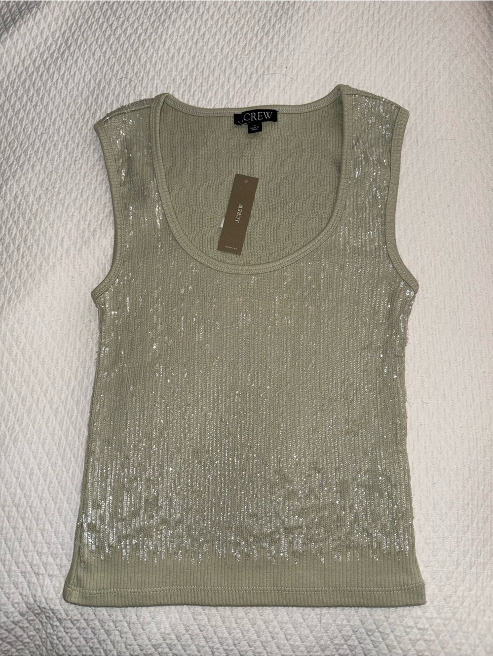 J.Crew sequin evening tank top